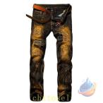  брюки длинные брюки мужской повреждение джинсы Denim rider ji- хлеб Vintage zonchi-G хлеб брюки низ мягкий всесезонный ... удобный удобный 