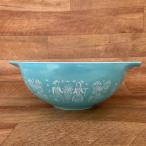OLD Pyrex　バタープリント　シンデレラミキシングボウル　ターコイズブルー　　444　A-6