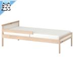 【 IKEA - イケア -】SNIGLAR -スニーグラル- ベッドフレーム＆ガードレール ビーチ 70x160 cm シングルサイズ フレームのみ(005.192.62)