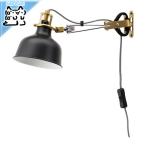 IKEA イケア RANARP ラーナルプ ウォール クリップ式 スポットライト ブラック (203.314.00)