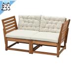 ショッピングikea IKEA - イケア - NAMMARO -ネッマロー- 背もたれ 屋外モジュールソファ用 ライトブラウンステイン 63x56 cm (205.103.31)