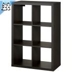 ショッピングikea IKEA - イケア - KALLAX - カラックス - オープンシェルフ ユニット ブラックブラウン 77x112 cm (206.323.80)