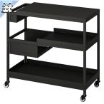 ショッピングikea IKEA - イケア - TROTTEN -トロッテン- ワゴン チャコール 80x40 cm (304.748.65)