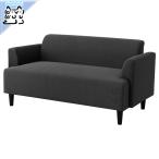 ショッピングikea IKEA - イケア - HEMLINGBY -ヘムリングビー- 2人掛けソファ クニーサ ダークグレー 145 cm (704.343.68)