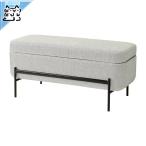 ショッピングikea 【 IKEA - イケア -】VALTORP -ヴァルトルプ- ベンチ 収納付き/ヴィーアルプ ベージュ/ブラウン 103 cm (705.727.84)