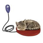 POPETPOP ペット用ホットカーペット 電気ヒーター 犬 猫 暖房器具 30x30cm 15W 寒さ対策 過熱保護 ７段階温度調節 ポカポカ ペッ