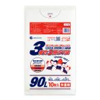  составной 3 слой мусорный пакет 90L половина прозрачный 90x100cm 0.015mm толщина 10 листов TLF-90bara солнечный both pra Tec 
