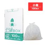  мусорный пакет коробка модель 70L половина прозрачный 80x90cm 0.040mm толщина 100 листов HK-740kobako солнечный both pra Tec 