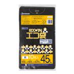  мусорный пакет 45L чёрный 65x80cm 0.015mm толщина 10 листов KN-52bara солнечный both pra Tec 