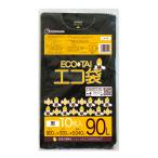  мусорный пакет 90L чёрный 90x100cm 0.040mm толщина 10 листов LN-92bara солнечный both pra Tec 