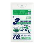  составной 3 слой мусорный пакет 70L половина прозрачный 80x90cm 0.018mm толщина 10 листов TLF-73bara солнечный both pra Tec 