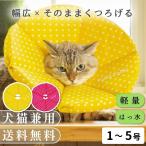 犬 猫用 ロングブリリアント 術後 介護 軽い ソフト  エリザベスカラー ルンルン水玉 1〜5号（5115）ポンポリース