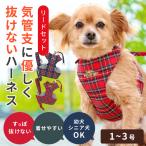 ハーネス 犬 リード 胴輪 おしゃれ かわいい 小型 中型 人気 脱げない 散歩 軽い 簡単 タータンチェック 1〜3号 9709 ポンポリース