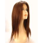 人毛フルウィッグロング　医療用ウィッグ　かつら　人毛100％　人毛/ロングシャギー/ライトカラー/センター頭皮/送料無料/頭頂から約最長50CM