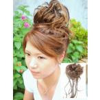 お団子ウィッグ/エクステ/社交ダンス　つけ毛/非耐熱/ロング三つ編みポニー/和装ウィッグ　シュシュポニーウィッグ　ネコポス可