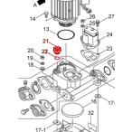 カワエースNF2-250S用　プラグ1/2　OリングP20付（21-22）【28703410-30401724】（呼水キャップ）
