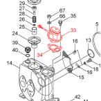 カワエースジェット　JF400S用　ファインセンサー(33)　PST3-4-23M