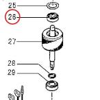  высокий вращение насос LSR2.4S подшипник (26)[801052001469] Tsurumi завод 