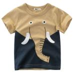  короткий рукав t рубашка слон хлопок 100 1110 120 130 140 животное ребенок Kids мужчина ...