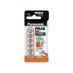 【送料別】Panasonic（パナソニック）:PR-48/6P 補聴器用 空気亜鉛電池　6個パック 4984824550544