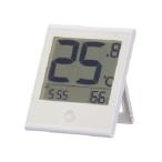 【送料別】OHM（オーム電機）:TEM-200B-W 時計付き温湿度計 4971275814424