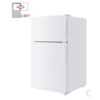 【送料別】maxzen(マクスゼン）:JR087ML01WH [ホワイト] 【右開き】87L 2ドア冷蔵庫 4571495431045