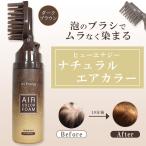 ショッピング白髪染め エアカラー Hu Energy Airヘアカラーフォーム ナチュラルエアカラー ダークブラウン 白髪染め カラー剤 セルフ ホームケア 自宅 簡単 ブラシ付き