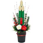 【納期一週間以上】【時間指定不可】松竹梅門松（餅花）　H88×W35cm　布・紙・PVC・PE【1ヶ入】