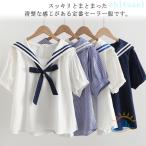  sailor цвет блуза учебное заведение праздник лента sailor воротник футболка короткий рукав форма zonchi- хлопок морской способ короткий рукав свободный размер лес девушка серия свободно тянуть over 
