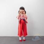 袴ロンパース　ベビー服　７０　８０　９０　女の子　赤ちゃん　百日祝　初節句　七五三　ゾンチー　花柄和装　カバーオール　着物　お宮参り　お食い初め