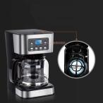 コーヒーメーカー　ドリップコーヒーマシン　紅茶ブラックコーヒー用　24　ゾンチー　時間予約保温機能　半自動コーヒーマシン　1.5Lの大容量コーヒー