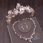  свадьба Tiara колье iya серьги-кольца розовый цветок аксессуары исполнение zonchi-. невеста день совершеннолетия . индустрия бабочка party тип повседневный используя .