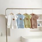 ベビー服　上下セット　子供服　キッズ　ルームウェア　パジャマ　男の子　女の子　ゾンチー　半袖　夏服　綿　セットアップ　赤ちゃん　可愛い　クマ　孫