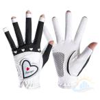  женский Golf модный перчатка перчатки Heart Golf сопутствующие товары обе рука весна осень палец . cut zonchi-UV cut ногти cut Golf перчатка лето 