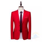  tailored jacket короткий мужской мужской жакет 1 кнопка красный жакет zonchi- красный блейзер красный костюм красный жакет длинный рукав kajuru