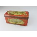 [ Vintage * античный ]1920's Biscuitfabriek De Lindeboom( Lynn te стрела )Frou Frou печенье TIN жестяная банка 