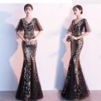 マーメイドドレススパンコールセクシ...