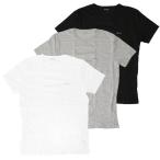 ポールスミス／PAUL SMITH "MEN T SHIRT 3 PACK” 胸ロゴ・メンズ オーガニックコットンTシャツ・色違い3色＆3枚セット(ブラック・グレー・ホワイト) M1A-38