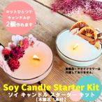 手作りキャンドル ソイ キャンドルキット（ 木製芯 付き） 1個 ( 作り方レシピ 付き) / ハンドメイド DIY 夏休み 自由工作 工作キット 趣味