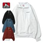 Ben tei винт BEN DAVIS HEAVY HALF ZIP SWEAT / половина Zip тренировочный футболка 