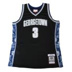  Mitchell &amp;nesMITCHELL&amp;NESS NCAA ALT GEORGETOWN 1995 ALLEN IVERSON SWINGMAN JERSEY BLACK / черный баскетбол рубашка George Town 