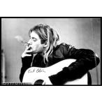 カート・コバーン KURT COBAIN smoking <br> ポスター フレームセット