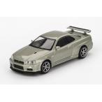 MINI GT 1/64 ニッサン スカイライン GT-R R34 Vスペック II Nur ミレニアムジェイド 右ハンドル仕様 完成品ミニカー MGT01003-R