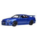 オートアート 1/18 オートアート ニッサン ニスモ R34 GT-R Z-tune ベイサイドブルー 完成品ミニカー 77462