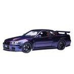 オートアート 1/18 ニッサン ニスモ R34 GT-R Z-tune ミッドナイトパープル 完成品ミニカー 77464