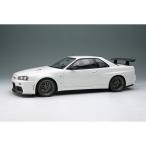 アイドロン 1/18 ニッサン BUILT BY LEGENDS マインズ スカイライン GT-R BNR34 シラナミホワイト 完成品ミニカー EML130A