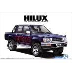 スケールモデル AOSHIMA アオシマ 1/24 トヨタ LN107 ハイラックスピックアップ Wキャブ4WD
