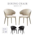 チェア 椅子 ダイニングチェア ２脚 北欧 おしゃれ かわいい モダン ダイニング オフィス カフェ風 食卓 肘あり 黒 ライトグレー カジュアル
