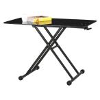 リフティングテーブル 昇降テーブル ダイニングテーブル サイドテーブル ワンタッチ アップダウン MIP-38(BK)-tm