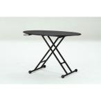 昇降式テーブル キャスター付き テーブル ブラウン